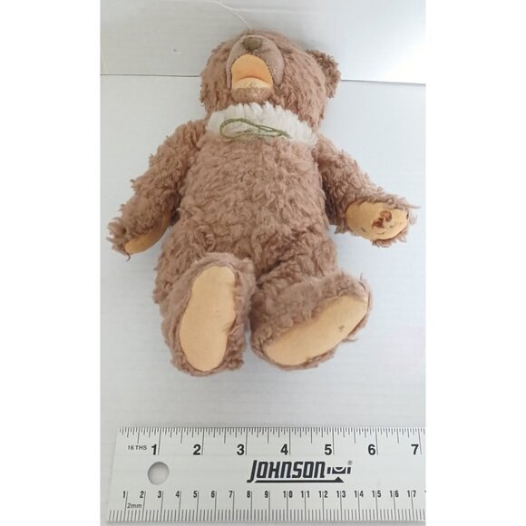 Vintage German STEIFF Soft Furry Zotty Teddy Bear Germany Buttom Plush Stuffed - Picture 7 of 10